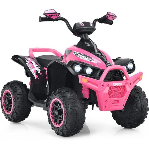 Costway Kids Ride on ATV 12V 4 Wheeler Quad Toy Vehicle with LED Lights - image 1 of 4