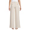 Lands' End Women's High Rise Soft Denim Pleated Wide Leg Trousers - 2 of 3