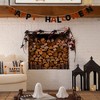 Nearly Natural 6.5-ft Pre-Lit Artificial Halloween Black Maple Garland with 48 Orange & Purple LED Lights - 4 of 4
