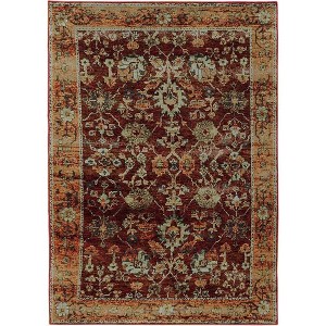 Oriental Weavers Andorra 7154A Red/ Gold Indoor Area Rug - 1'10" x 3'2" - 1 of 4