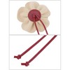 INSPIRE CHIC Women's Flower Waist PU Leather Boho Skinny Rope Floral Waist Dress Belt 1 Pc - 3 of 4