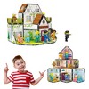 PICASSO-TILES 65 PC Family Home Themed, Magnetic Tiles, Building Blocks, STEM Toys for Kids 3+ - 2 of 4