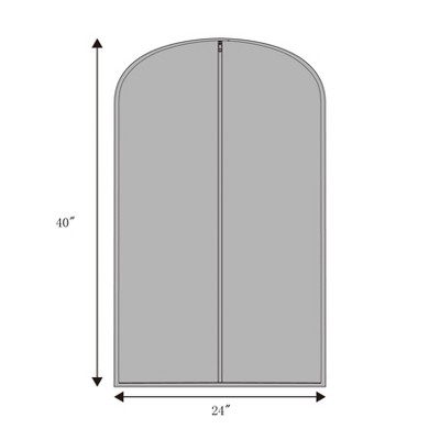 2pk Suit Protector 40&#34; Garment Bag Gray - Room Essentials&#8482;