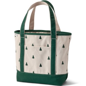 Lands' End Open Top Canvas Tote Bag - 1 of 4