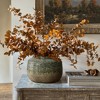 LuxenHome Rustic Brown and Green Stoneware 8.1-Inch Tall Indoor and Outdoor Bowl Vase - 2 of 4