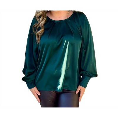Women's Satin Blouse - KLd. Signature M