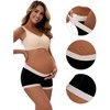 INSPIRE CHIC Women's Low Waist Under the Bump Maternity BoyShorts Pregnancy Seamless Ladies Panties - 3 of 4