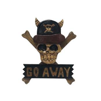 Beachcombers Go Away Bones Wall Plaque Wall Hanging Decor Decoration Hanging Sign Home Decor With Sayings 11 x 1.5 x 12.9 Inches.