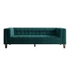 84" Velvet 3-Seater Sofa with Tufted Design & Removable Cushions - 4 of 4