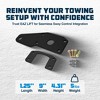EAZ LIFT Powder Coated Steel Easy to Install Sway Control Left or Right Utility Ball Mount Adapter for 2 Inch Ball Mounts, Gray - 3 of 4