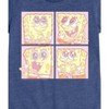 Girls' - Spongebob Squarepants - Cute Face Grid Fitted Short Sleeve Graphic T-Shirt - 2 of 4