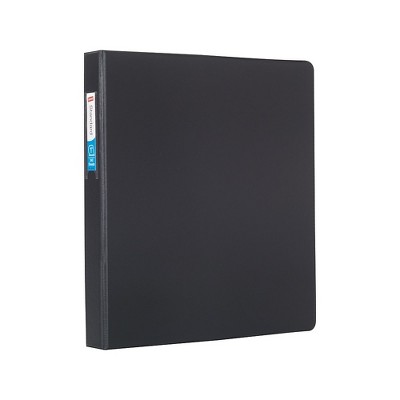 Staples Standard 1" 3-Ring Non-View Binder Black (26410-CC) 82635