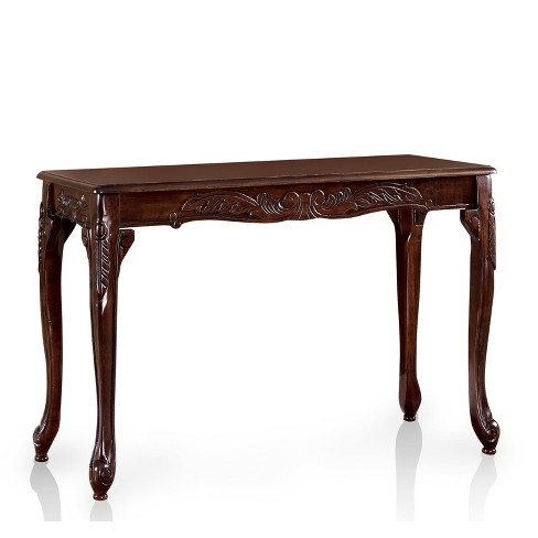 Jennifer Traditional Cabriole Sofa Table Dark Red - HOMES: Inside + Out - image 1 of 3