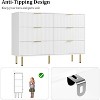 Dresser for Bedroom, 6 Drawer Dresser, Modern Chest of Drawers, Wood Drawer Organizer for Bedroom, Living Room, Hallway, Entryway - 4 of 4