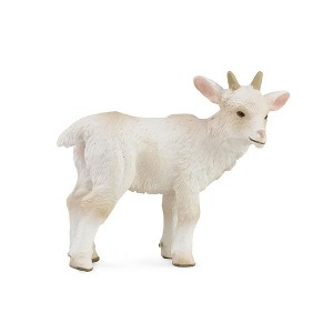 Breyer Animal Creations CollectA Farm Life Collection Miniature Figure | Standing Goat Kid - 1 of 4