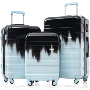 3 Piece Lightweight Hardside Luggage Set with TSA Lock and 360 Spinner Wheels for Travel 20" 24" 28" Inch - Cuddlewood - 1 of 4
