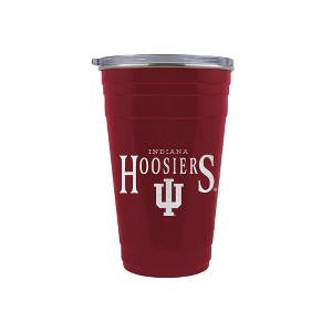 NCAA Indiana Hoosiers Tailgater Tumbler - 22oz: Stainless Steel, Acrylic Lid - 1 of 2