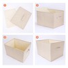 REGALWOVEN Fabric Foldable Closet Storage Bins with Handles 2 Pcs - 3 of 4