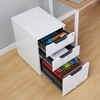 Vtec Trading White 3-Drawer Mobile File Cabinet - 2 of 3
