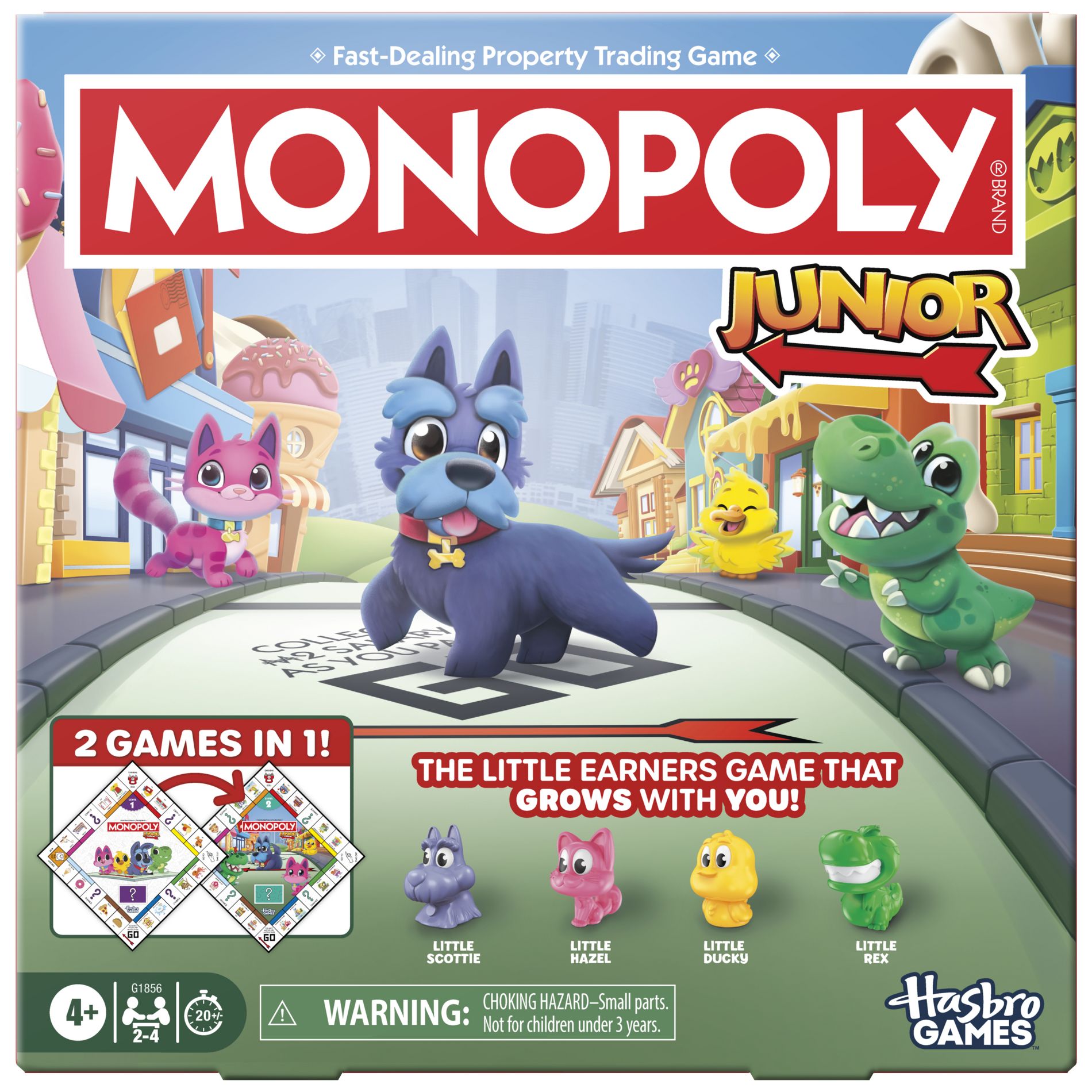 Monopoly Junior Board Game, 2 Games in 1