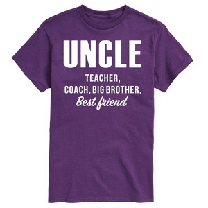 Men's - Instant Message - Uncle, Teacher, Big Brother, Best Friend Short Sleeve Graphic T-Shirt - 1 of 4