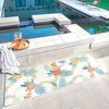Reyn Spooner 2'x6' Kona Coast Fresco Laka Flatweave Indoor Outdoor Accent Rug Blue: Woven Polypropylene, Fade-Resistant - 4 of 4
