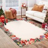 Indoor Christmas Rug Washable Soft Non Slip Holiday Decorative Throw Carpet for Living Room - 2 of 4