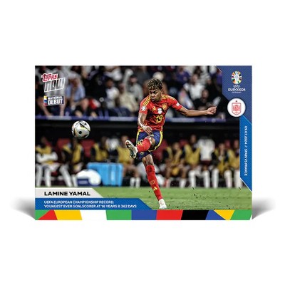 Topps NOW UEFA 2024 Trading Card 54 | Lamine Yamal