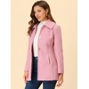 INSPIRE CHIC Women's Turn Down Collar A-Line Single-Breasted Winter Overcoat with Pockets - 2 of 4