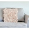 HomeRoots 17" Blush and Ivory Cotton Blend Throw Pillow - 2 of 4