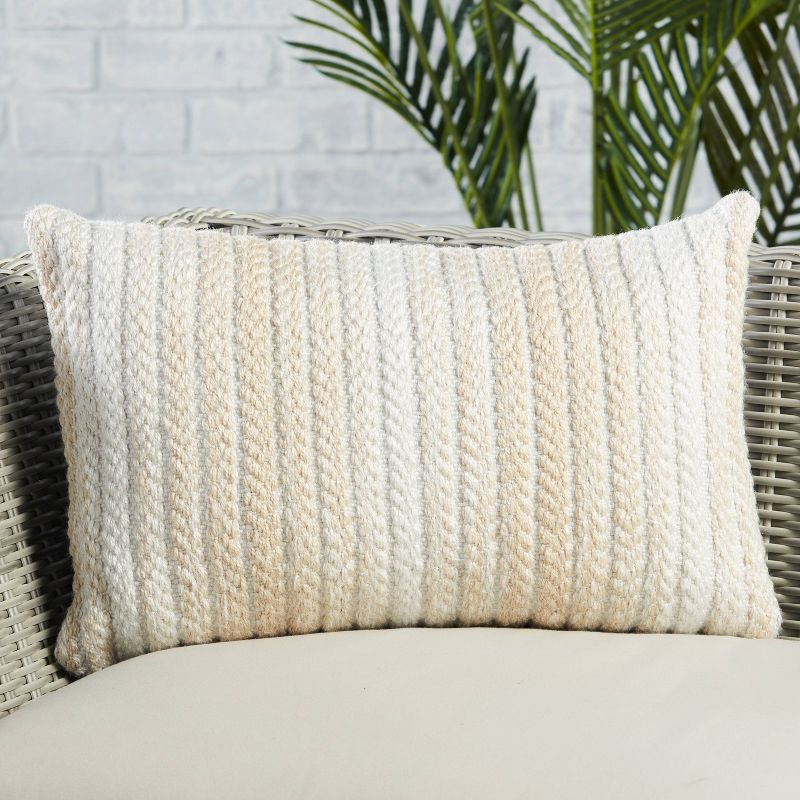 13"x21" Oversize Indoor & Outdoor Vibe by Austrel Ombre Lumbar Throw Pillow Cover - Jaipur Living, 5 of 7