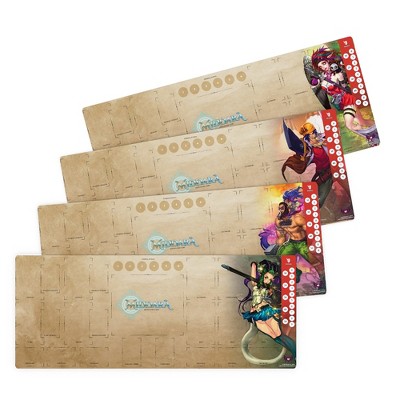 Middara: Adventurer Playmats Pack 1 - Set of 4 Neoprene RPG Character Playmats