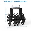 2 Pcs Disc Harrow Implements for ATC UTV, 15.7" Wide Food Plots Disc Harrow Plow Scraper Blade with 2" Receiver for Improving Soil Quality Crop Yield - 2 of 4