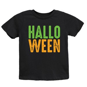 Halloween Bright Distressed - Youth Short Sleeve Graphic T-Shirt and Toddler Short Sleeve Graphic T-Shirt - 1 of 3