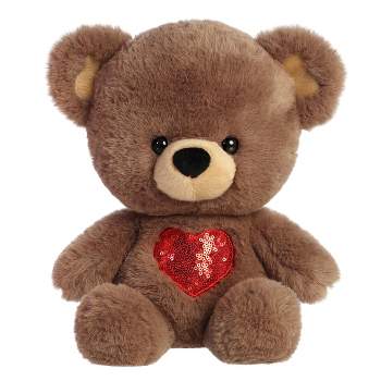 Aurora A Heart For You Bear 13" Brown Brown Stuffed Animal