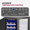 EUHOMY 15-Inch Under-Counter Wine Refrigerator-Single Zone with Digital Temperature Control - 2 of 4