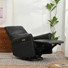 KTMBDW Power Recliner Chair, 270 Swivel Rocker Chair,Small Rocking Recliner Chair for Small Spaces,Upholstered Glider Recliner Chair with Side Pockets - 2 of 4