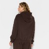 Women's Oversized Bubble Hem Hooded Sweatshirt - Wild Fable™ - 3 of 3