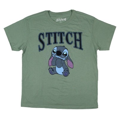 Disney Women's Juniors Lilo & Stitch Puppy Face Stitch Adult T-Shirt