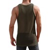 Men's Mesh Tank Top Fishnet Fitted Sleeveless Muscle Round Neck Top - 2 of 4