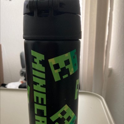 Thermos Minecraft 16oz Funtainer Water Bottle Black Target