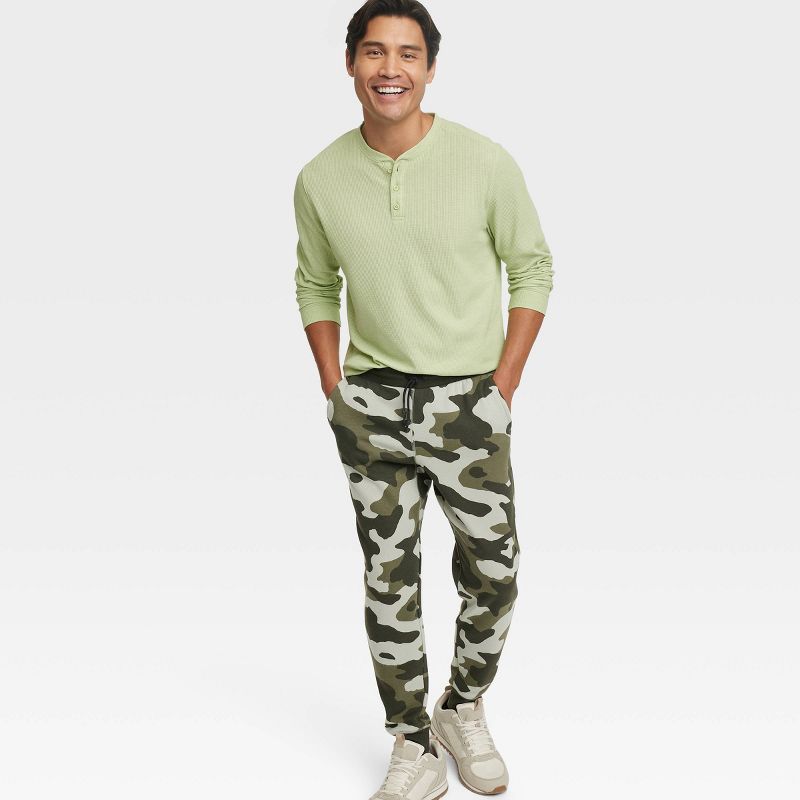 Men's Cotton Fleece Joggers - All In Motion™, 3 of 4