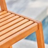 Solhome Carlton Honey Patio Wood Counter-Height Bar Chair - 4 of 4