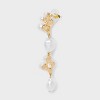 Pearls Drop Earrings - A New Day™ Ivory - 3 of 3