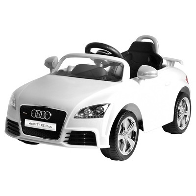 white audi kids car