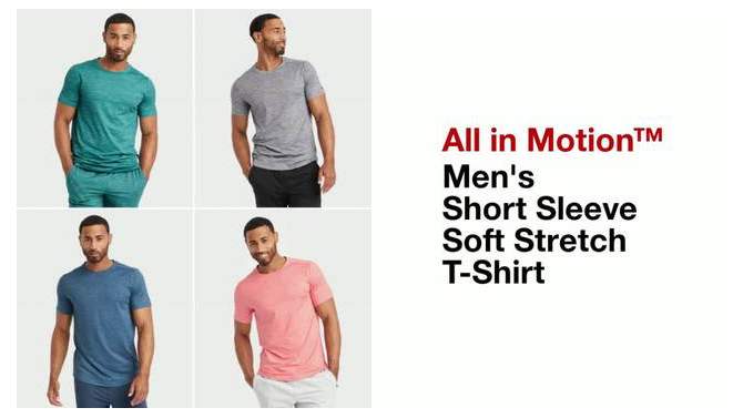 Men's Short Sleeve Soft Stretch T-Shirt - All In Motion™, 2 of 8, play video