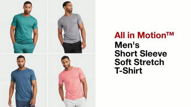 Men's Short Sleeve Soft Stretch T-Shirt - All In Motion™, 2 of 8, play video