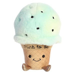 Aurora Val Sayings 8" Mint To Be Ice Cream Green Stuffed Animal - 1 of 4