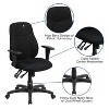 Flash Furniture Mid-Back Black Fabric Multifunction Swivel Ergonomic Task Office Chair with Adjustable Arms - 3 of 4