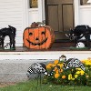 4E's Novelty Skeleton Flamingo Set of 2 – Large Halloween Yard Decor, Black & White Zombie Flamingos - 3 of 4